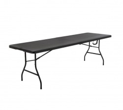 8’ Black Folding Table