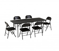 60C5D492 8C17 472E 995F C57CFCACEBCD 409708674 6’ Black Folding Table