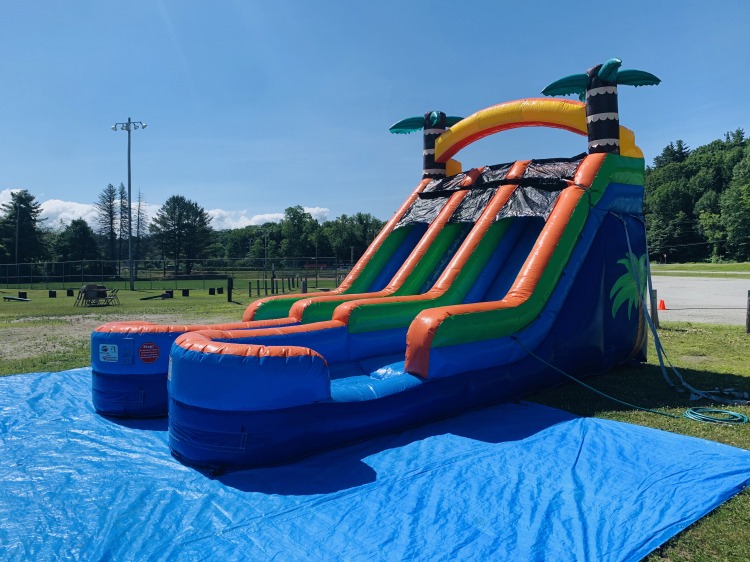 16' Tropical Splash Dual Lane Wet/Dry Slide