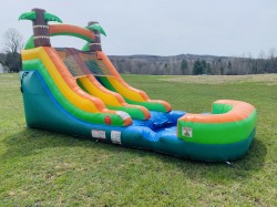 12' Tropical Wet/Dry Slide w/Pool